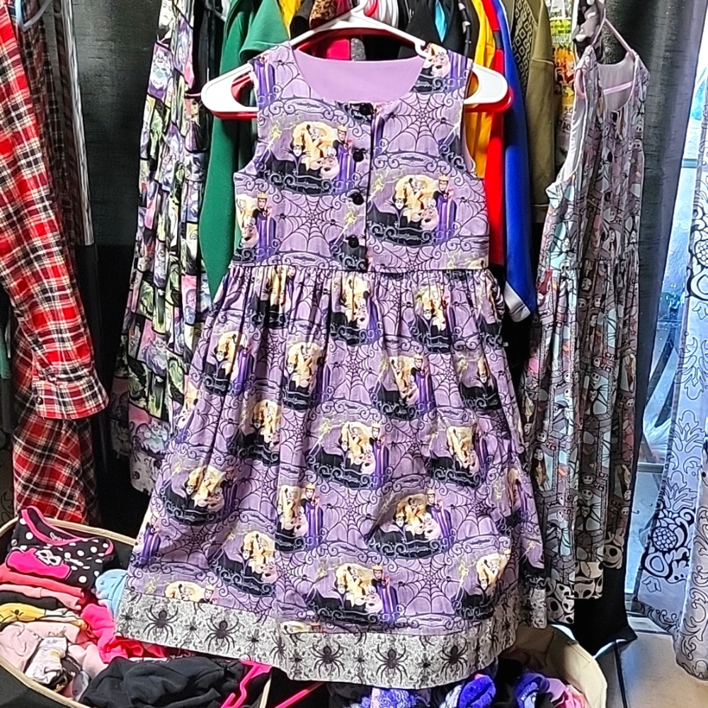 Girls Disney Villains Dress 8
